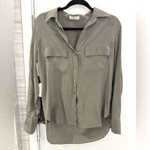Babaton silk utility shirt - NWT